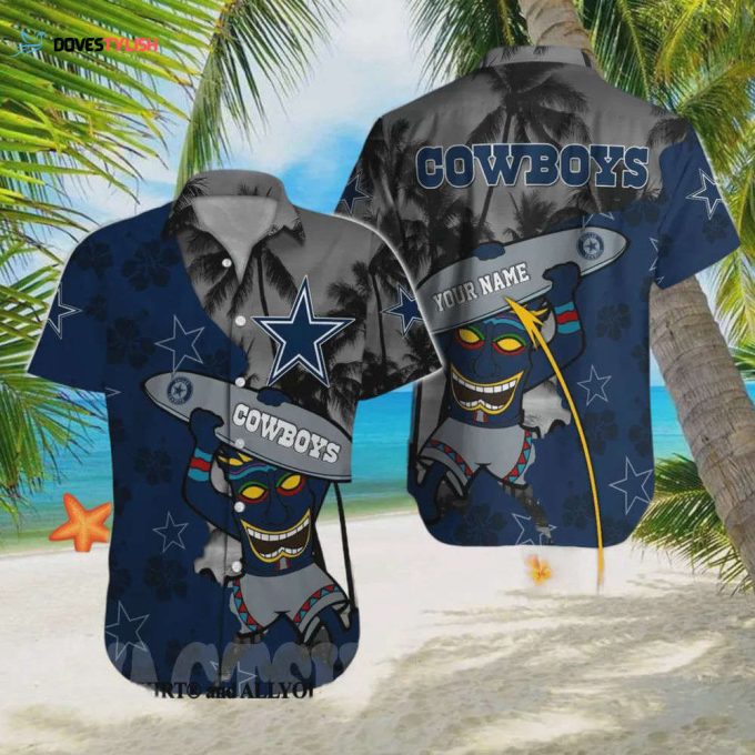 Custom Dallas Cowboys NFL Beach Unisex Full Printed Hawaiian Shirt