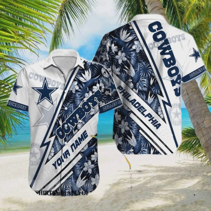 Custom Dallas Cowboys NFL Unisex Full Printed Hawaiian Shirt