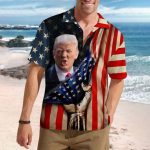 Custom Funny Donald Trump Photo Hawaii Shirt – Funny Face Custom Hawaii Shirt