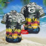 Custom Green Bay Packers Colorful Hawaiian Shirt