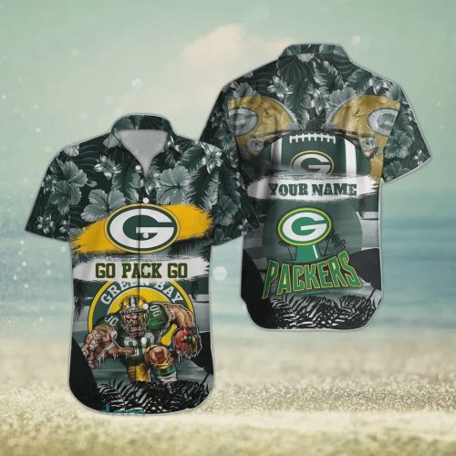 Custom Green Bay Packers NFL Mascot Hawaiian Shirt