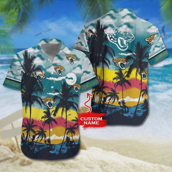 Custom Jacksonville Jaguars Colorful Hawaiian Shirt