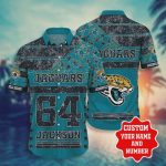 Custom Jacksonville Jaguars US Flag Star Hawaiian Shirt