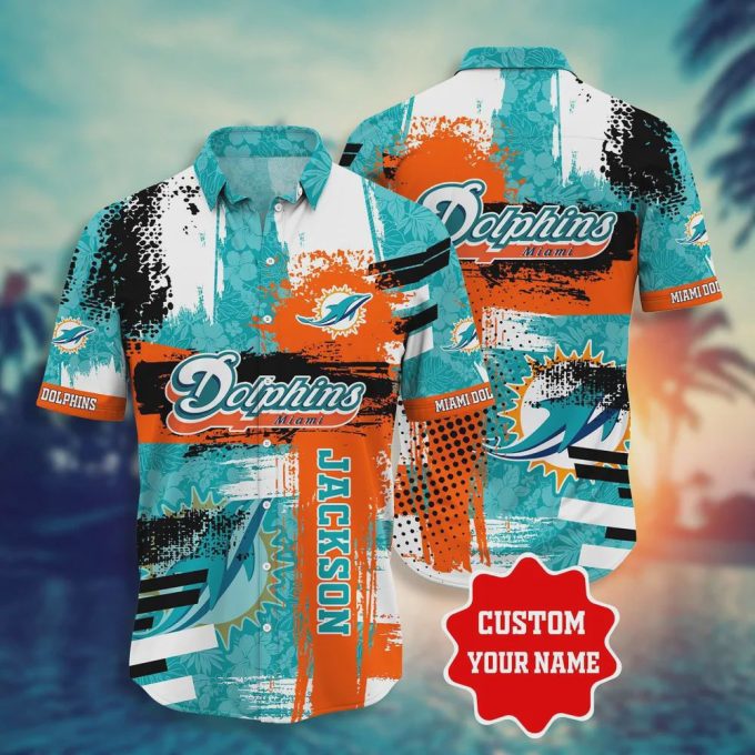 Custom Miami Dolphins NFL Style Hot Hawaiian Shirt Unisex Gift Tee 2024