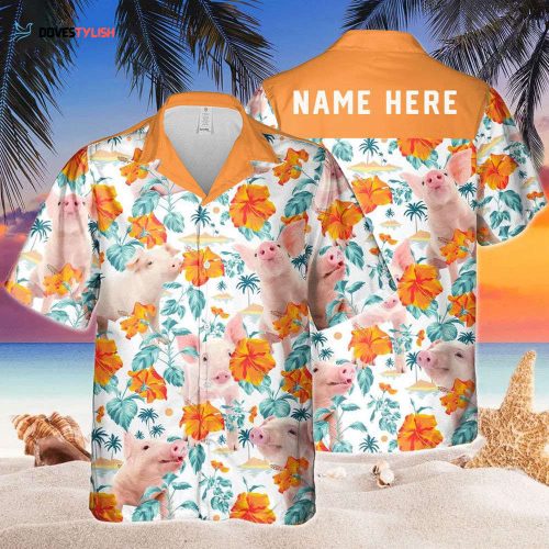 Custom Name Women Hawaiian Shirt For Lesbian, Love Is Love Rainbow Heartbeats, Pride Month LGBT