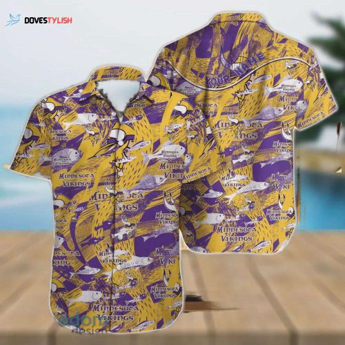 Custom Minnesota Vikings Football Aloha Summer Hawaiian Shirt