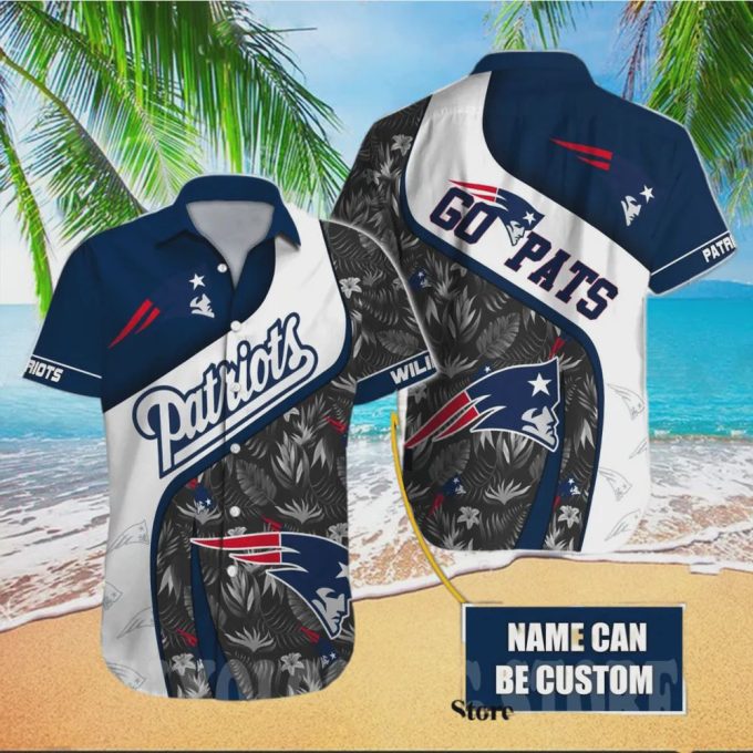 Custom New England Patriots NFL For Fan 3D Hawaiian Shirt