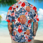 Custom Photo Funny Trump Hawaii Shirt – Funny Face Custom Hawaii Shirt, Independence Day