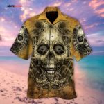 Cute Skull 3D Hawaiian Shirt Short Sleeve, Best Gifts For Skull Lovers