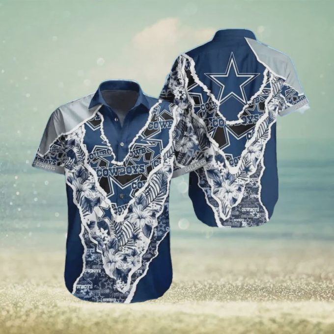 Dalals Cowboys NFL Design Aloha Hawaiian Shirt