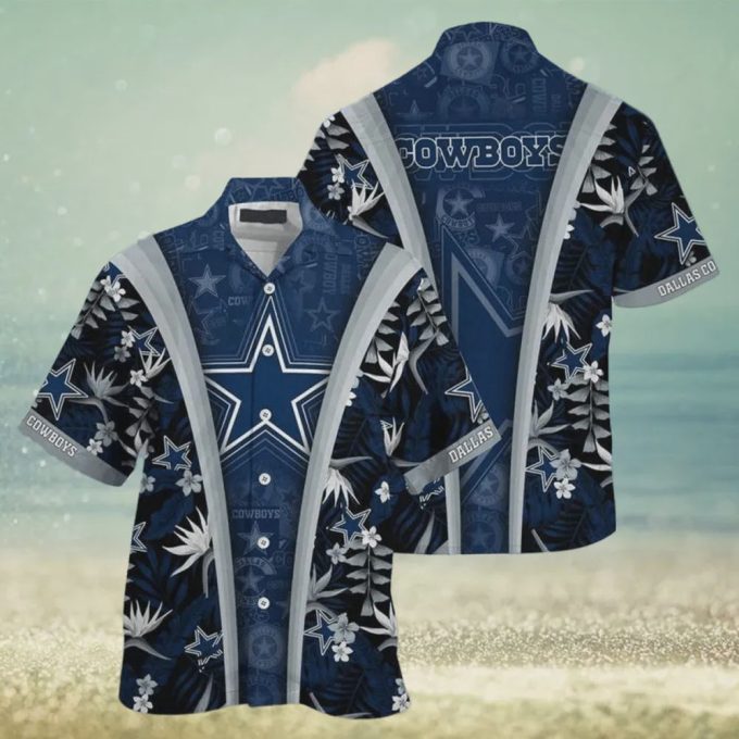 Dalals Cowboys NFL Logo Art Aloha Hawaiian Shirt