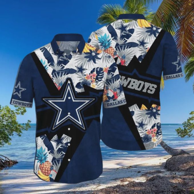 Dallas Cowboys NFL Aloha Tropical Hawaiian Shirt