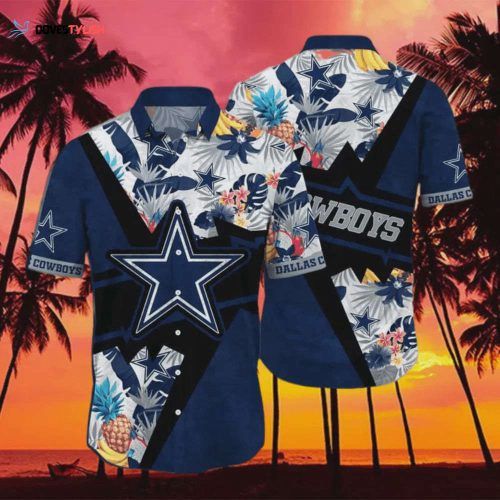 Dalals Cowboys NFL Logo Art Aloha Hawaiian Shirt