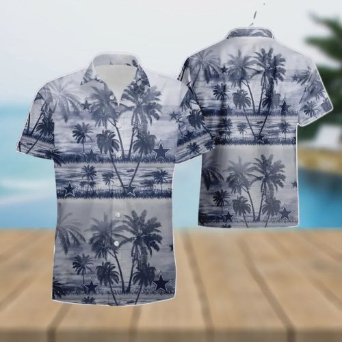 Dallas Cowboys NFL Coconut Island White Hawaiian Shirt