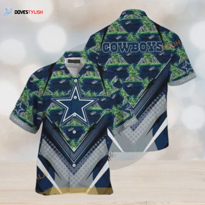 Dallas Cowboys NFL Island 3D Pattern Hawaiian Shirt