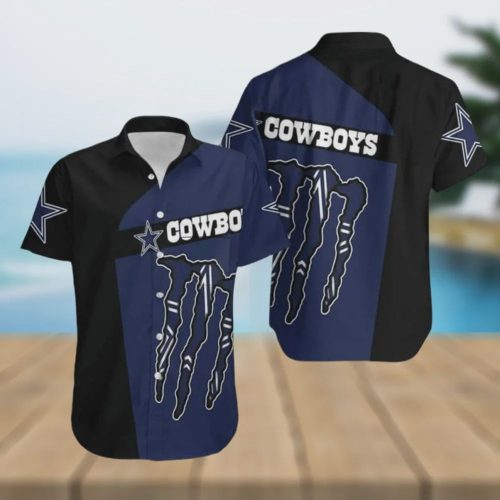 Dallas Cowboys NFL Monster Energy Hawaiian Shirt