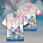 Dinosaur Hawaiian Shirt, Dinosaurus Independence’S Day 3D Full Print Hawaii Shirts For Men And Woman