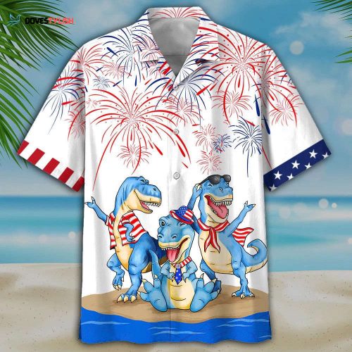 Custom Face Donald Trump Hawaiian Shirt – US Flag With Trump Hawaii Shirt, Independence Day