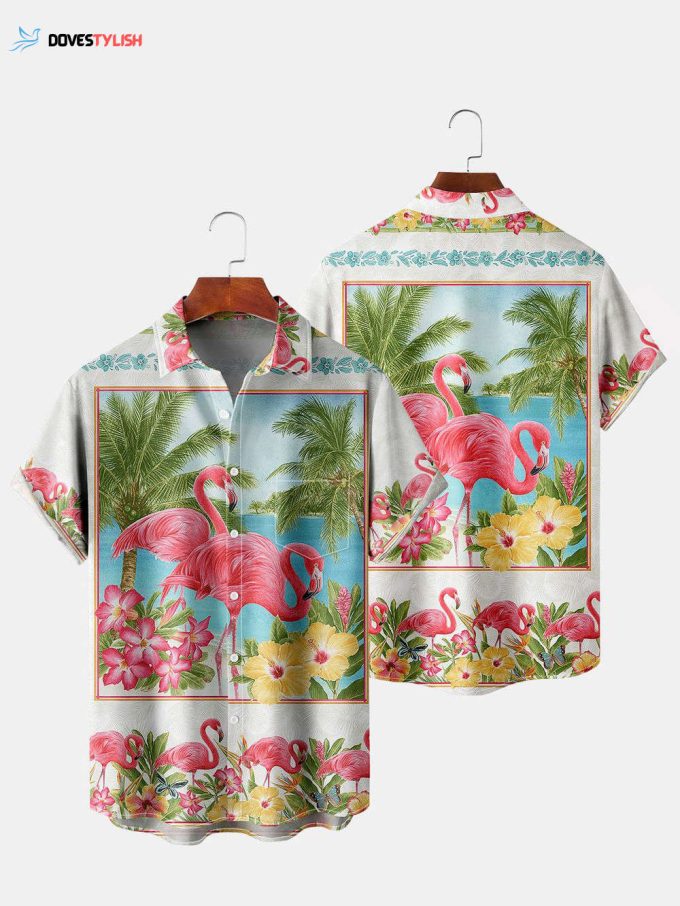 Flamingo Lover Hawaiian Shirt, Aloha Shirt, Summer Hawaiian Shirt, Shirt For Men