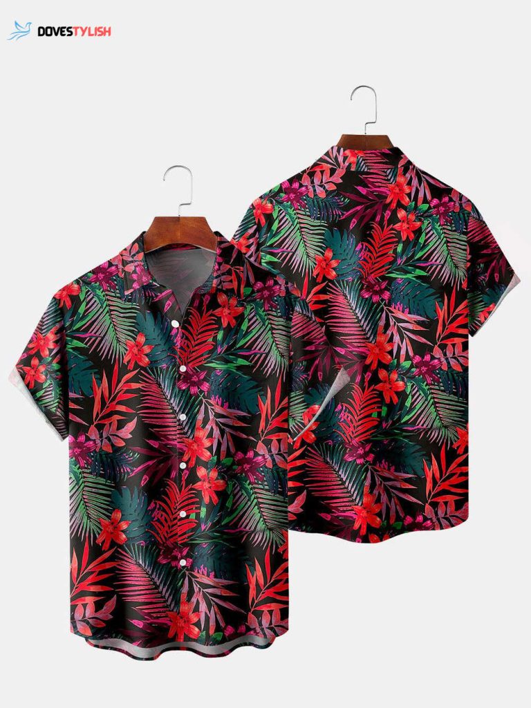 Floral Hawaiian Shirt, Aloha Hawaiian Shirt, Gift For Him