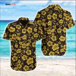 Flower Summer Hawaiian Shirt, Aloha Hawaiian Shirt, Short Sleeves Beach Shirt