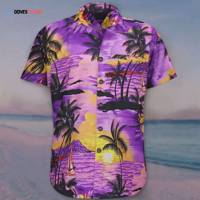 Funky Hawaii Shirt Purple Hawaiian Shirt Best Beach Gifts For Girlfriend