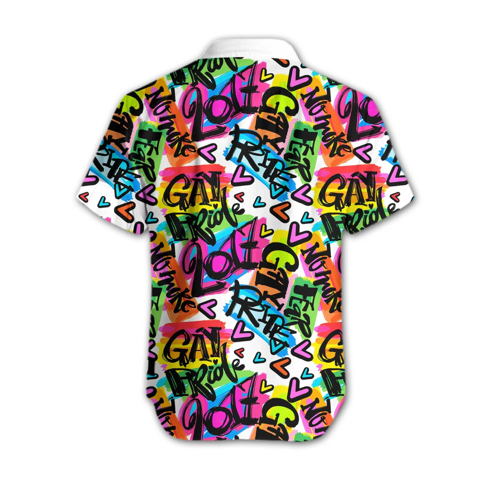 Gay Proud 3D Shirt, Lgbt Pride Design Hawaiian Shirt