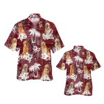 Golden Retriever Hawaiian Shirt, Dog Hawaiian Shirt Short Sleeve