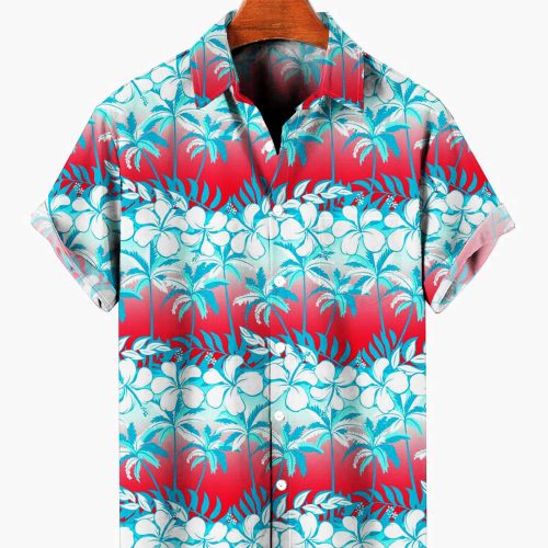 Guitar Color Hawaiian Shirt, Guitarist Man Hawaiian Beach Shirts, Musican Guitar Hawaii Aloha Shirt