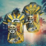 Green Bay Packers Baby Yoda Hawaiian Shirt