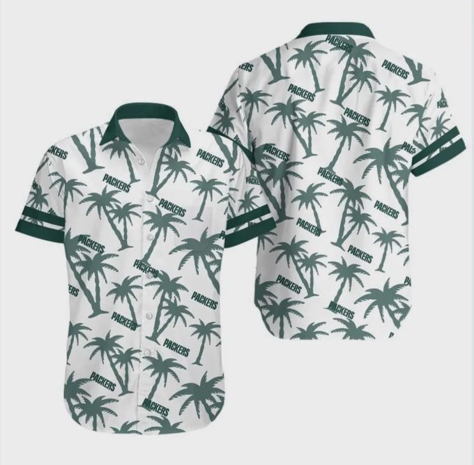 Green Bay Packers Coconut Tree Hawaiian Shirt