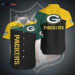 Green Bay Packers NFL Logo Pattern Hawaiian Shirt Unisex Gift Tee 2024