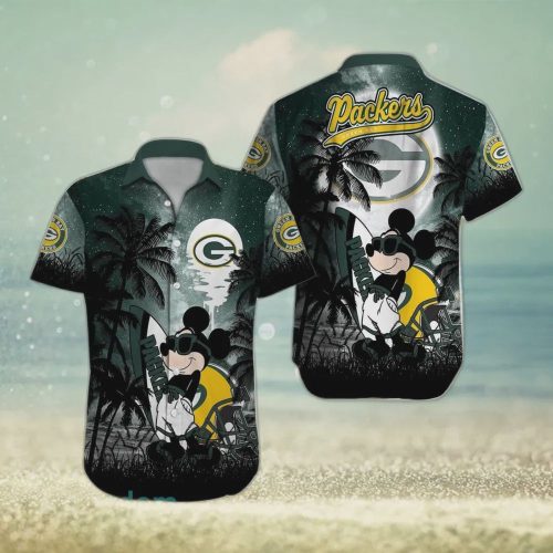 Green Bay Packers NFL Mickey Mouse Hawaiian Shirt