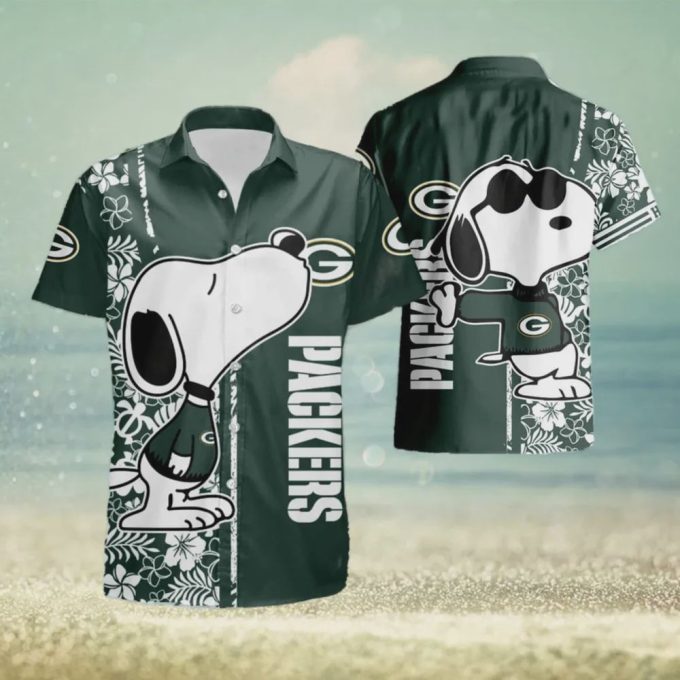 Green Bay Packers NFL Snoopy Hawaiian Shirt