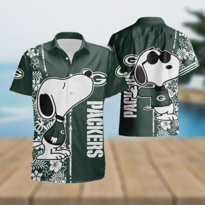 Green Bay Packers NFL Snoopy Hawaiian Shirt