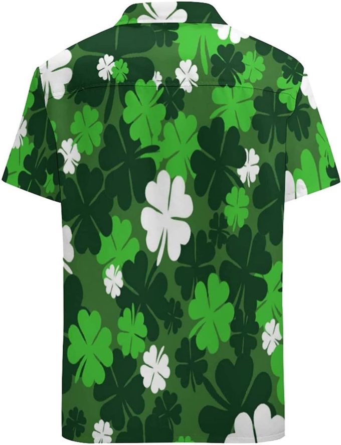 Green Clover Hawaiian Shirt Full Printed Clover Shirt