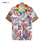 Hawaiian LGBT Shirt, Vivid Pride LGBT Bluebonnet Design Hawaiian Shirt