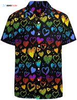 Hawaiian Shirt 3D For Pride Month, Rainbow Lgbt Print Summer Hawaiian Shirts Beach Shirts Gift For Lesbian Gaymer