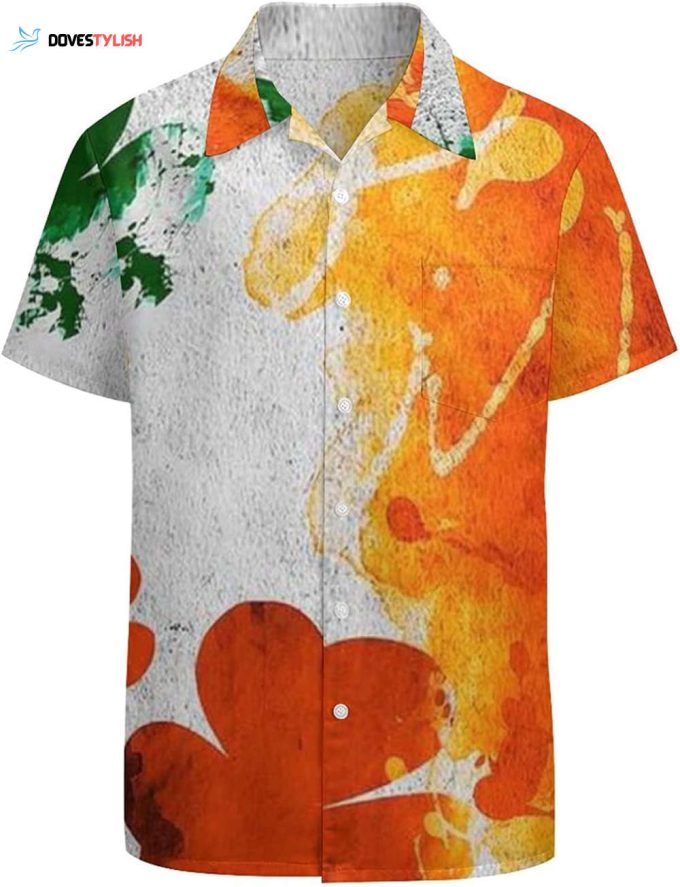 Hawaiian Shirt for Men Aloha Shirt Orange Shirt