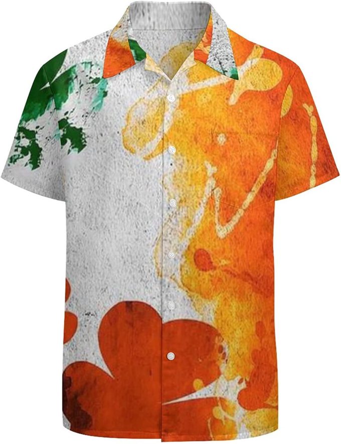 Hawaiian Shirt for Men Aloha Shirt Orange Shirt