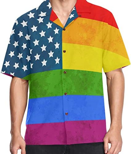 Hawaiian Shirt Gay, Hawaiian Pride Shirts, Lgbt Hawaiian Shirt, Gay Pride Hawaiian Shirt