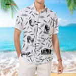 Hereford Cattle Pattern Hawaiian, Unisex Print Aloha Short Sleeve Casual Shirt, Gift For Cow Lover