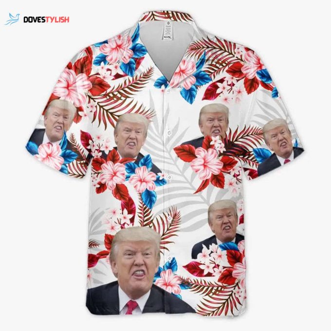 I Stand With Trump – US Election Unisex Tropical Hawaiian Aloha Shirt – Summer Vacation Gift For Trump Supporters