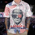 Independence Day American Trump Hawaii Shirt – Funny Hawaii Shirt