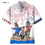 Independence Is Coming Hawaiian Shirt, Miniature Schnauzer Hawaii Aloha Beach Shirts, 4Th July Shirt For Dog Lover