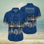 Indianapolis Colts Tropical Pattern Graphic Trends Hawaiian Shirt