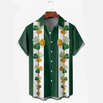 Irish Hawaii Shirt, Patrick Hawaii Shirt Saint Patrick’s Day Shirt, Summer Hawaiian Shirt, Lucky Green Shirt