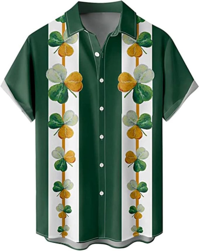 Irish Hawaii Shirt, Patrick Hawaii Shirt Saint Patrick’s Day Shirt, Summer Hawaiian Shirt, Lucky Green Shirt