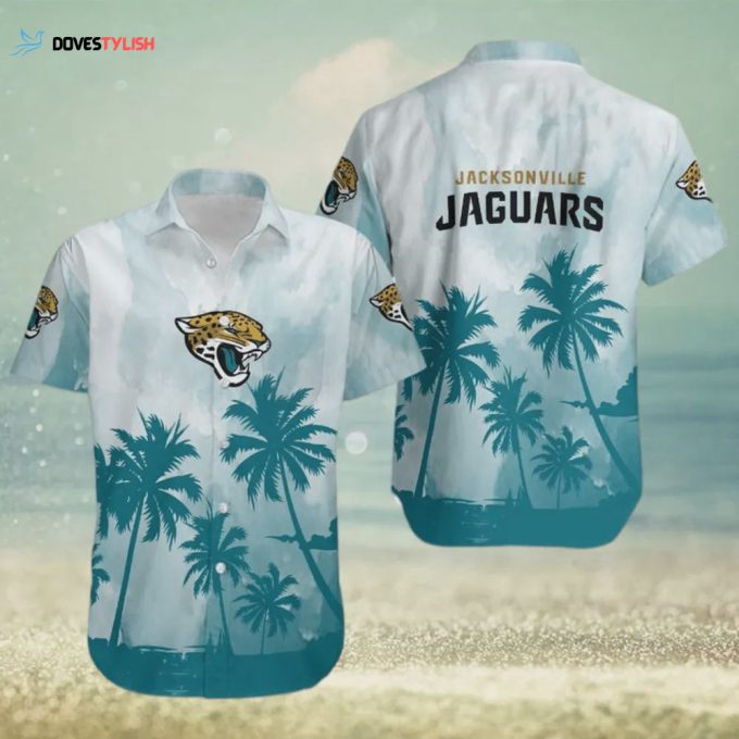 Jacksonville Jaguars Coconut Trees Hawaiian Shirt