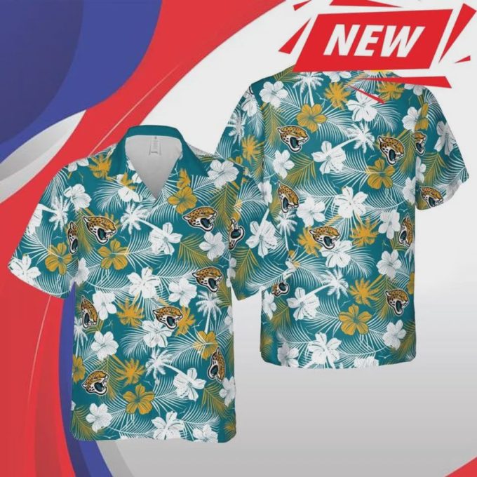 Jacksonville Jaguars Floral Football Aloha Hawaiian Shirt